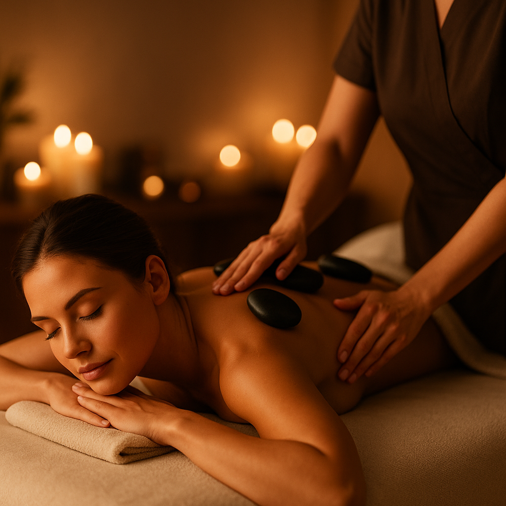 Full Body Hotstone Massage 1 hour 15 min - 1 guest