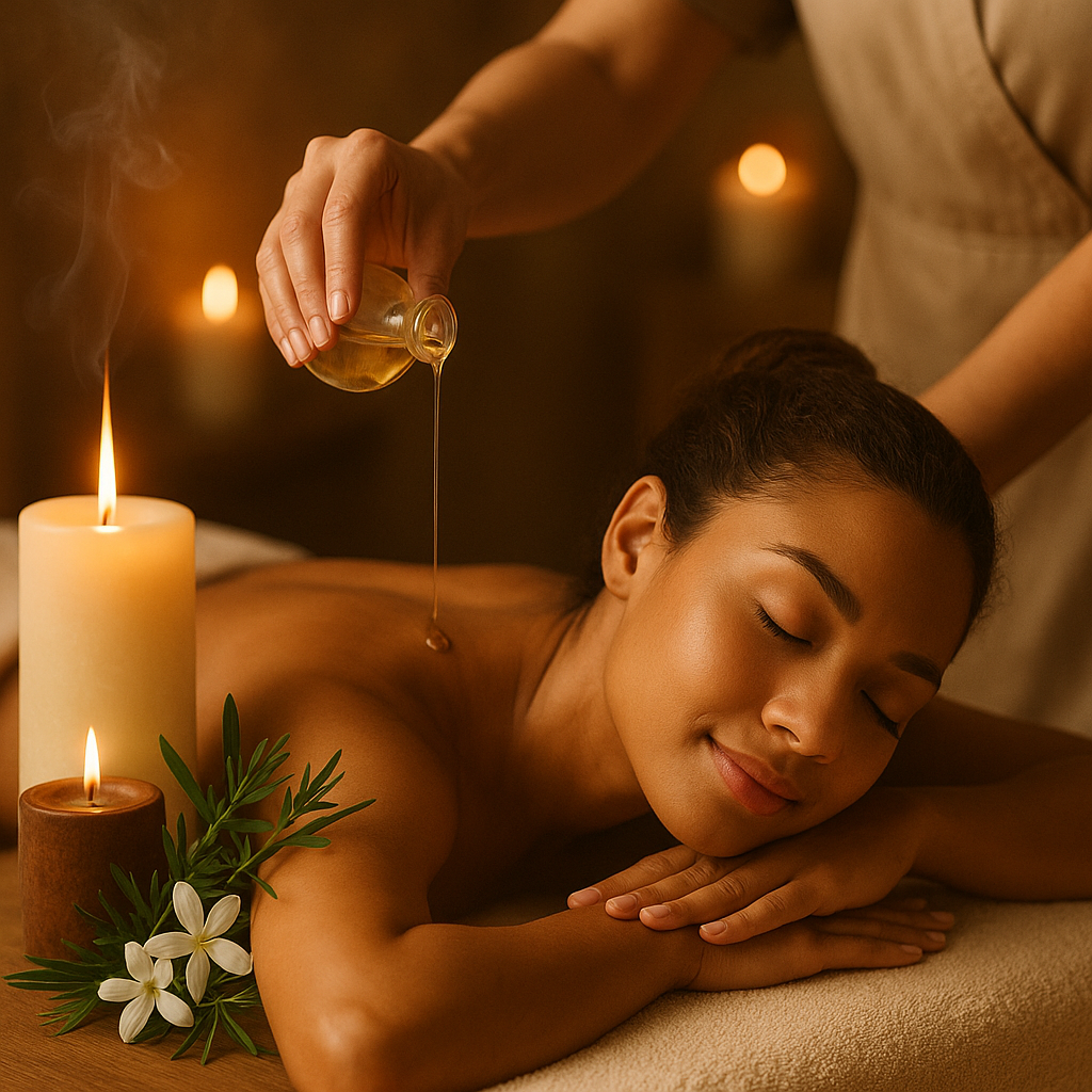 Full Body Warm  Aromatherapy oil Massage  60min - 1 guest