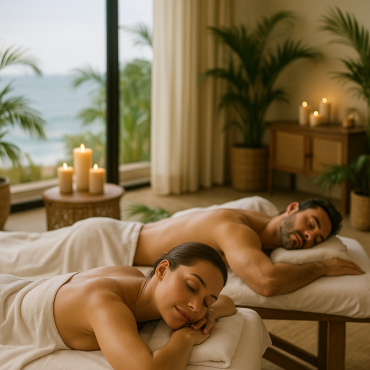Couples Full Body Raindrop Therapy Massages 60 min - 2 guests