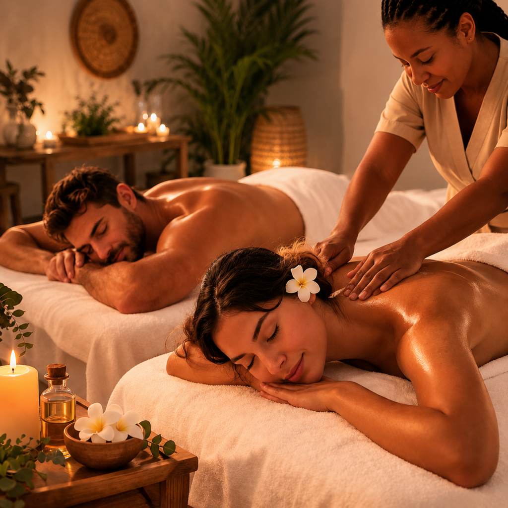 Couples Full Body Island Melt & Indian Head Massages - 60min - 2 guests