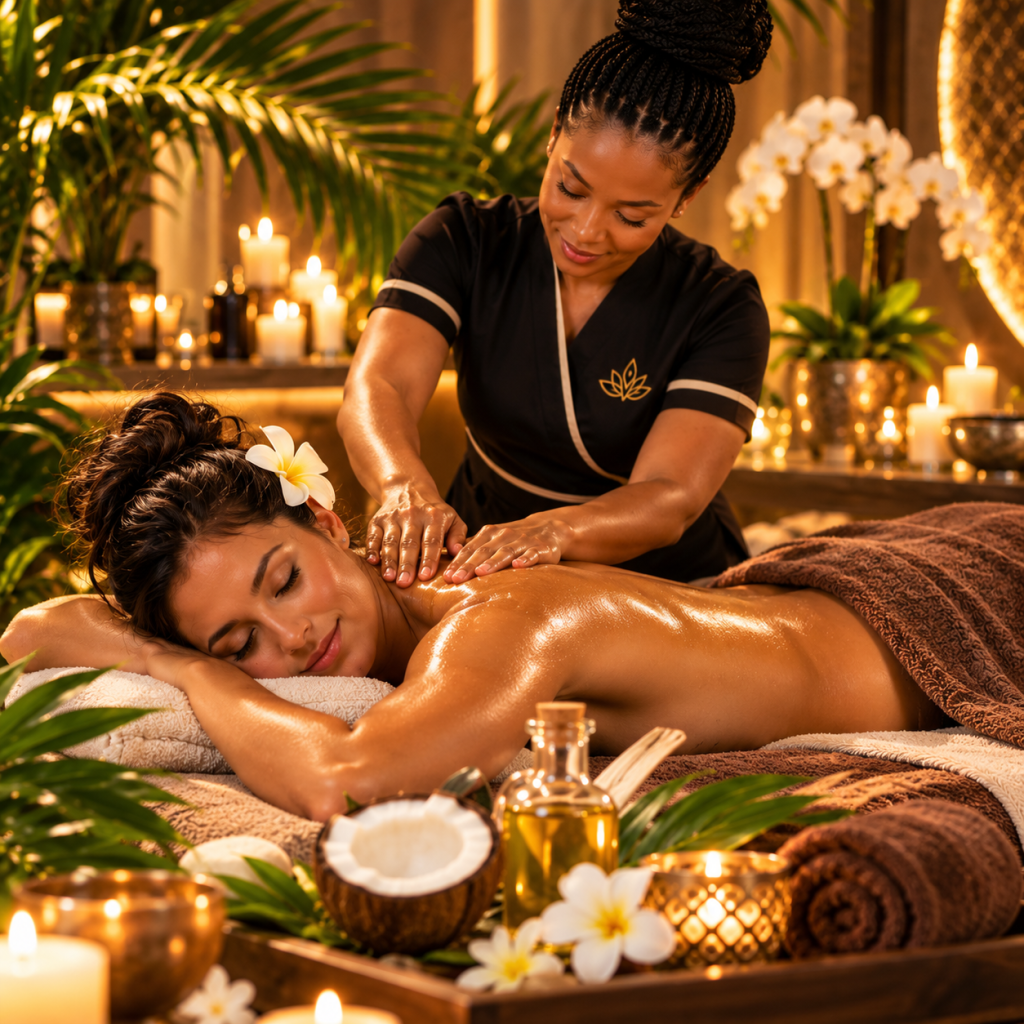 Full Body Island Melt & Indian Head Massage - 60 min - 1 guest