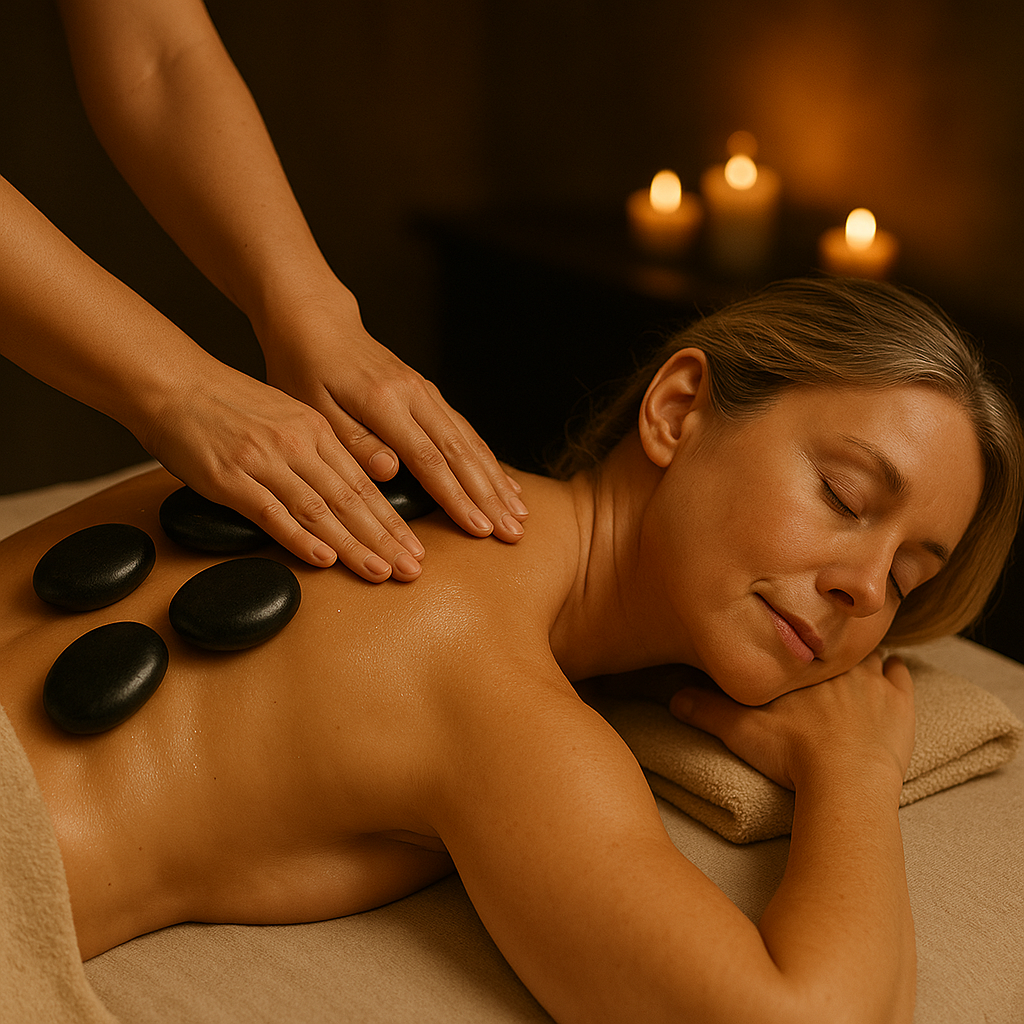 Stone & Stress Release Back, Neck & Shoulder Massage 60min - 1 guest