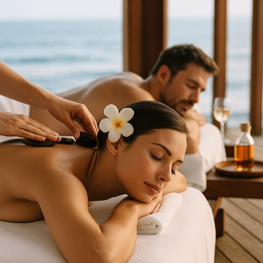 Couples Stone & Stress Release Back, Neck & Shoulder Massage - 60 min · 2 Guests